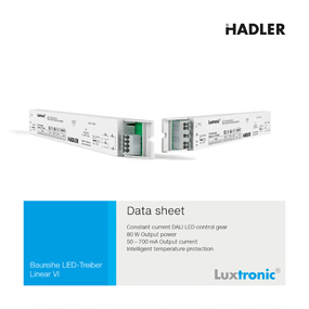 Luxtronic LED-Betriebsgerät Download Linear VI Data Sheet